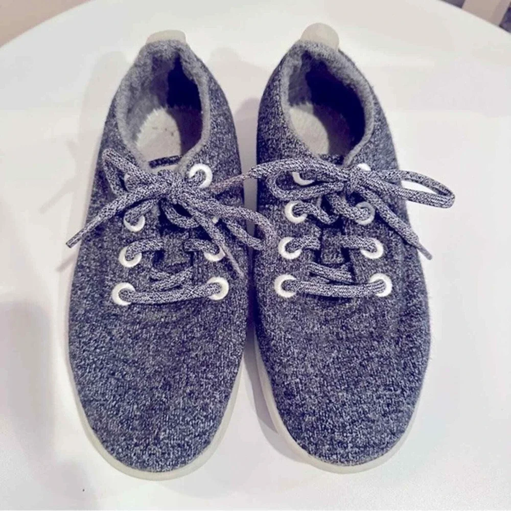Allbirds Wool Runners Gray Sneakers Lightweight Walking Shoes Size 7